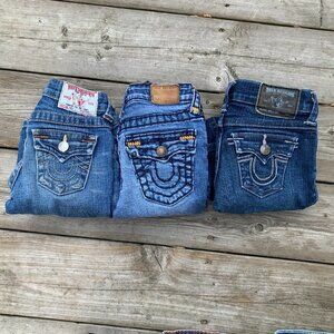 LOT OF 3 Vintage True Religion Jeans